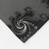 暗渦フラクタル フリースブランケット (角)