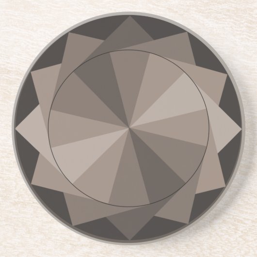 暗灰色のデザインのコースター コースター (正面)