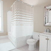 暗灰色の幾何学的な運動芸術のグラフィック シャワーカーテン (インサイチュ)