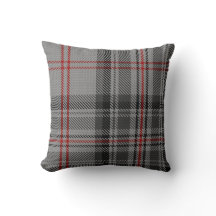 暗灰色の灰色の黒く赤い中心から外れた巨大なタータンチェック格子縞