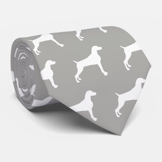 暗灰色WEIMARANERのタイ ネクタイ (ロール)