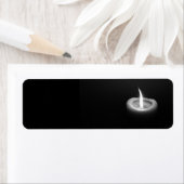 暗独身のい差出人住所ラベルの蝋燭 ラベル (インサイチュ)