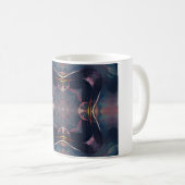 暗王室のファンタジー幾何学抽象芸術 コーヒーマグカップ (正面右)