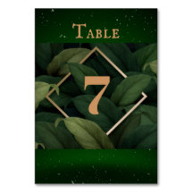 暗王室の緑葉金ゴールド結婚枠