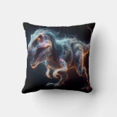 暗白熱［赤熱］光を放つい環境の恐竜 クッション (裏面)