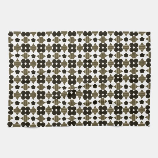 暗石の形ファンシー状 キッチンタオル (横)