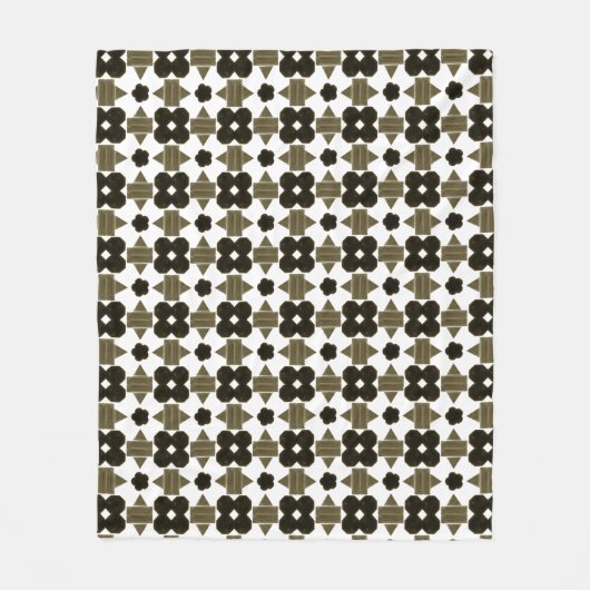 暗石の形ファンシー状 フリースブランケット (正面)