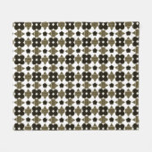 暗石の形ファンシー状 フリースブランケット (正面(横))