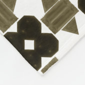 暗石の形ファンシー状 フリースブランケット (角)