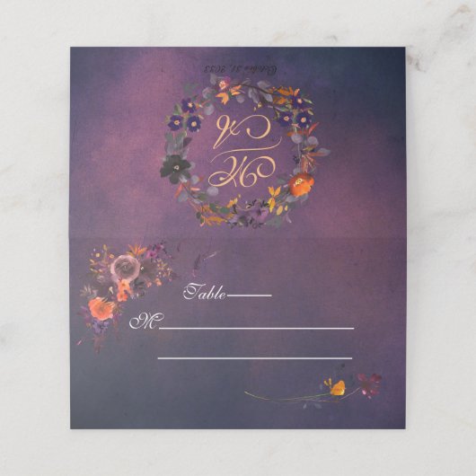 暗秋フローラゴシック プレイスカード (外部開封)