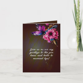 暗紅黄色結婚フローラの侵入症 ノートカード