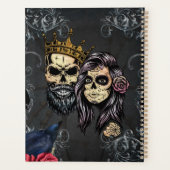 暗素晴らしいゴシッ結婚クのスカルとデザイン プランナー手帳 (裏面)