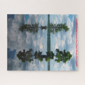 暗素晴らしい湿地カロライナ。クリスマスの挨拶 ジグソーパズル (横)