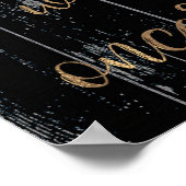 暗素朴い木材とライト側面ではなくシートを選択 ポスター (角)