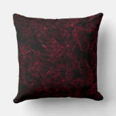 暗素朴い背景にスポンジ状の赤 クッション (裏面)