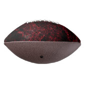 暗素朴い赤の背景にスポンジ状の赤 アメリカンフットボール (回転270)