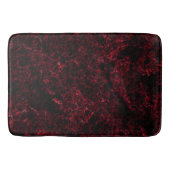 暗素朴い赤の背景にスポンジ状の赤 バスマット (正面)