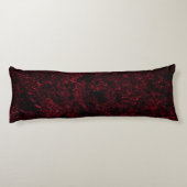 暗素朴い赤の背景にスポンジ状の赤 ボディピロー (裏面)