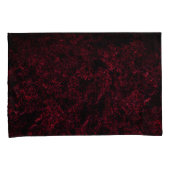 暗素朴い赤の背景にスポンジ状の赤 枕カバー (正面右)