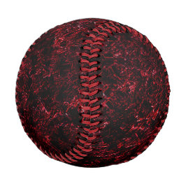 暗素朴い赤の背景にスポンジ状の赤 野球ボール