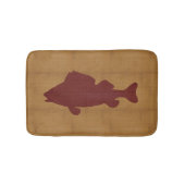 暗素朴い赤魚で日焼けする バスマット (正面)
