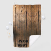 暗素朴動揺していアウトドアズバーンウッドパターン ゴルフタオル (インサイチュ)