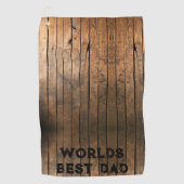 暗素朴動揺していアウトドアズバーンウッドパターン ゴルフタオル (正面)