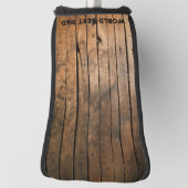 暗素朴動揺していアウトドアズバーンウッドパターン ゴルフヘッドカバー (回転90)