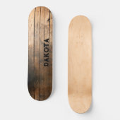 暗素朴動揺していアウトドアズバーンウッドパターン スケートボード (正面)