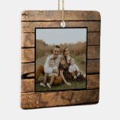 暗素朴動揺していアウトドアズバーンウッドパターン セラミックオーナメント (右)