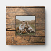 暗素朴動揺していアウトドアズバーンウッドパターン フォトプラーク (正面)