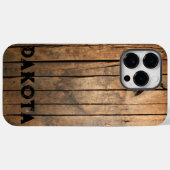 暗素朴動揺していアウトドアズバーンウッドパターン Case-Mate iPhoneケース (裏面 (横))