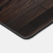 暗素朴色の木エレガント デスクマット (コーナー)
