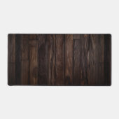 暗素朴色の木エレガント デスクマット (正面)