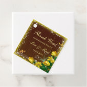 暗素朴色木黄フローラバタフライ結婚ズ フェイバータグ (インサイチュ)