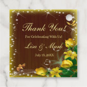 暗素朴色木黄フローラバタフライ結婚ズ フェイバータグ (裏面)