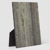 暗素朴色風化木材の背景 フォトプラーク (側面)
