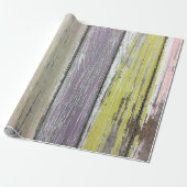 暗絵を描色の木材包装紙 ラッピングペーパー (アンロールド)