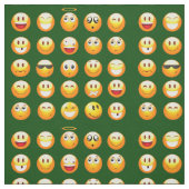 暗緑色の絵文字 ファブリック (見本)