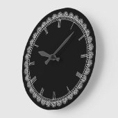 暗縁ど ラージ壁時計 (傾斜)