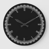 暗縁ど ラージ壁時計 (正面)