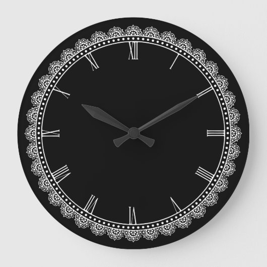 暗縁ど ラージ壁時計 (正面)