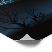 暗色のエレガントハロウィーンポスター ポスター (角)