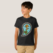 暗色の子供用・ベビー用スケールプリントTシャツ Tシャツ (正面フル)