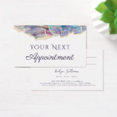 暗色オパールデザインアポイントメントカード (デスク)