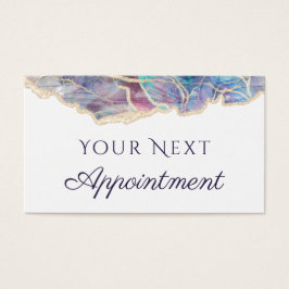 暗色オパールデザインアポイントメントカード