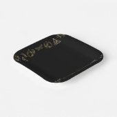 暗色ビクトリアンハローウィンパーティ ペーパープレート (傾斜あり)