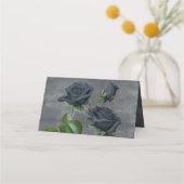 暗色フローラゴシックスタイル結婚ズ プレイスカード (裏面)