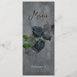 暗色フローラゴシックスタイル結婚ズ メニュー