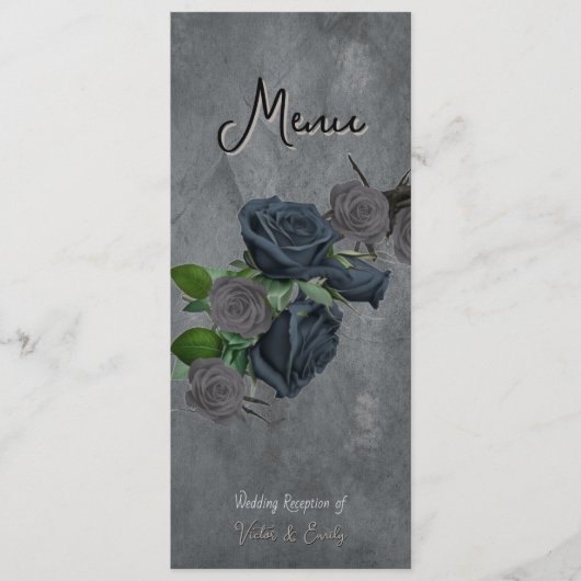 暗色フローラゴシックスタイル結婚ズ メニュー (正面)